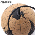Load image into Gallery viewer, Aqumotic Cork Globe – World Message Board with Push Pins