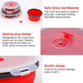 Load image into Gallery viewer, Round Silicone Folding Lunch Box – Portable Microwave Bowl