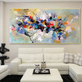 Load image into Gallery viewer, Modern Abstract Art Canvas Posters Colorful Block Oil Painting Print Wall Pictures For Living Room Home Decor Mural Frameless