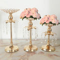 Load image into Gallery viewer, PEANDIM Gold Crystal Candle Holder Wedding Decoration Table Centerpieces Candelabra Birthday Party Flower Vase Holder Home Decor