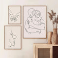 Load image into Gallery viewer, Couple Love One-Line Canvas – Minimalist Wall Art Decor