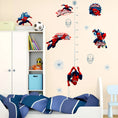 Load image into Gallery viewer, Spider Man height ruler Wall Sticker Creative Printed Superhero Spiderman Vinyl Wall Decal for Kids Room Bedroom Home Decor art