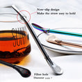 Load image into Gallery viewer, 2pcs Yerba Mate Bombilla Stainless Steel Straws with Cleaning Brush