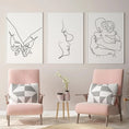 Load image into Gallery viewer, Couple Love One-Line Canvas – Minimalist Wall Art Decor