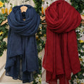 Load image into Gallery viewer, Solid Color Large Scarf for Women 150x190cm