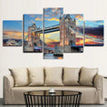 Load image into Gallery viewer, Enhance Your Space with 5 Pieces London Bridge Sunset Canvas Painting