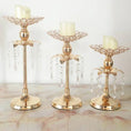Load image into Gallery viewer, PEANDIM Gold Crystal Candle Holder Wedding Decoration Table Centerpieces Candelabra Birthday Party Flower Vase Holder Home Decor