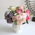 Load image into Gallery viewer, Silk Peony Bouquet - Wedding Party Decor