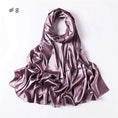 Load image into Gallery viewer, Women Solid Satin Silk Hijab Scarf