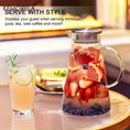 Load image into Gallery viewer, Heat-Resistant Glass Water Jug with Handle – Large Capacity