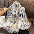 Load image into Gallery viewer, Painting Floral Silk-Feeling Hijab for Women, 180x90 cm