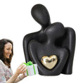 Load image into Gallery viewer, Nordic Abstract Couple Statue – Modern Ceramic Home Decor