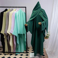 Load image into Gallery viewer, Two-Piece Muslim Abaya with Hijab for Women