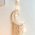 Load image into Gallery viewer, Moon & Star Dream Catcher – Boho Macrame Nursery Decor