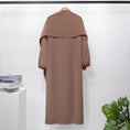 Load image into Gallery viewer, Hooded One-Piece Prayer Abaya with Smocking Sleeves