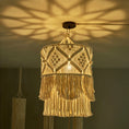 Load image into Gallery viewer, Nordic Boho Macrame Lampshade β Hanging Pendant Light Decor