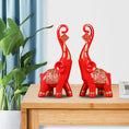 Load image into Gallery viewer, 2Pcs Nordic Style Resin Elephant Statues Animal Sculpture Ornaments for Home Office Decoration Dorm Desktop Decor Birthday Gift