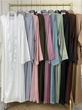 Load image into Gallery viewer, Modest Ramadan Abaya Maxi Dress for Women