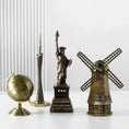 Load image into Gallery viewer, Architectural Miniature Models – Eiffel Tower & Statue of Liberty Decor