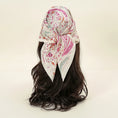 Load image into Gallery viewer, Fashion Pink Floral Print 70cm Scarf for Women