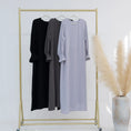 Load image into Gallery viewer, Crepe Muslim Abaya for Women - Plain Long Dress