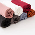 Load image into Gallery viewer, Elastic Matte Satin Scarf - Stretchy Plain Long Shawl