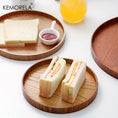Load image into Gallery viewer, 4-Size Round Acacia Wood Serving Tray Set