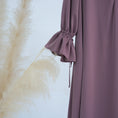 Load image into Gallery viewer, Closed Abaya for Women with Drawstring Cuffs and Side Pockets
