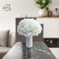 Load image into Gallery viewer, 10PCS Artificial Hydrangea Flower Heads With Stems Wedding Party Decor Fake Flowers Home Ornament Silk Bouquets Room Decorations