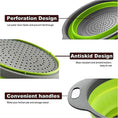 Load image into Gallery viewer, Collapsible Silicone Colander – Round Foldable Fruit & Vegetable Strainer