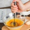 Load image into Gallery viewer, Stainless Steel Egg Whisk – Manual Beater & Mixer
