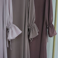 Load image into Gallery viewer, Closed Abaya for Women with Drawstring Cuffs and Side Pockets