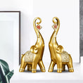 Load image into Gallery viewer, 2Pcs Nordic Style Resin Elephant Statues Animal Sculpture Ornaments for Home Office Decoration Dorm Desktop Decor Birthday Gift