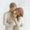 Load image into Gallery viewer, Nordic Nativity Scene – Wooden Resin Family Figurine Ornament