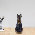 Load image into Gallery viewer, Home Decoration Cat Ornament Egyptian Cat Figurine Statue Decoration Vintage Cat Goddess Bastet Statue