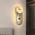 Load image into Gallery viewer, Modern LED Clock Wall Lamp – Bedroom & Aisle Sconce Decor