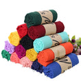 Load image into Gallery viewer, Solid Color Polyester Hijab Scarf for Women