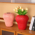 Load image into Gallery viewer, Cartoon Strawberry Vase Ceramic Vase Children's Room Artifact Floral Accessories Fruit Pot Flowerpot Home Decoration Accessories