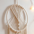 Load image into Gallery viewer, Moon & Star Dream Catcher – Boho Macrame Nursery Decor