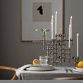 Load image into Gallery viewer, Add Elegance with the Molecular Structure Metal Candle Holder