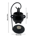 Load image into Gallery viewer, Hanging Cauldron Wax Burner β Witchcraft Candle & Aroma Diffuser