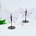 Load image into Gallery viewer, Natural Rose Quartz Butterfly Wings – Healing Gemstone Ornament