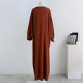 Load image into Gallery viewer, Smocking Sleeve One-Piece Abaya Cardigan for Women