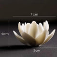 Load image into Gallery viewer, Ceramic White Lotus Incense Burner Home Decor Incense Stick Holder Aromatherapy