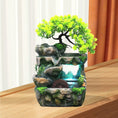 Load image into Gallery viewer, Desktop Rockery Water Fountain – Zen Meditation Decor