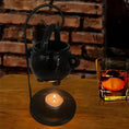 Load image into Gallery viewer, Hanging Cauldron Wax Burner β Witchcraft Candle & Aroma Diffuser