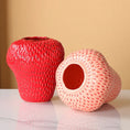 Load image into Gallery viewer, Cartoon Strawberry Vase Ceramic Vase Children's Room Artifact Floral Accessories Fruit Pot Flowerpot Home Decoration Accessories