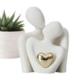 Load image into Gallery viewer, Nordic Abstract Couple Statue – Modern Ceramic Home Decor