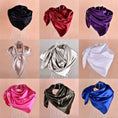 Load image into Gallery viewer, Women's Square Silk Satin Head Scarf & Bandana