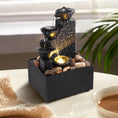 Load image into Gallery viewer, Tabletop Waterfall Fountain – Relaxation and Meditation Desktop Decor